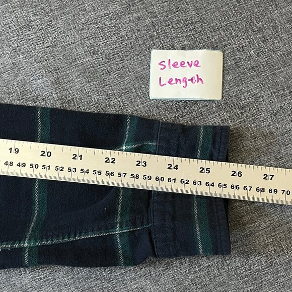 Fjallraven Ovik Comfort Flannel Button Up Shirt - Men's Size S - Blue Green - Picture 10 of 12